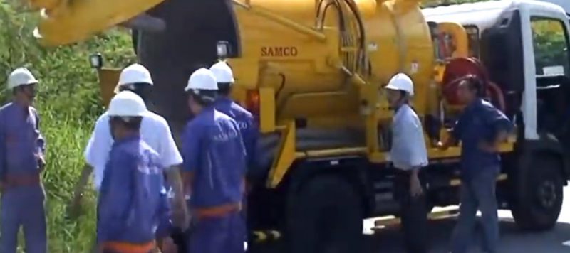 Hút bể phốt tại Mê Linh