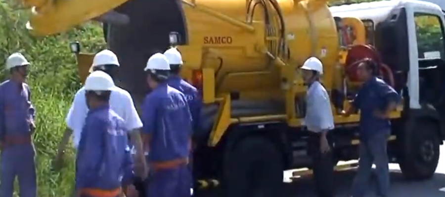 Hút bể phốt tại Mê Linh