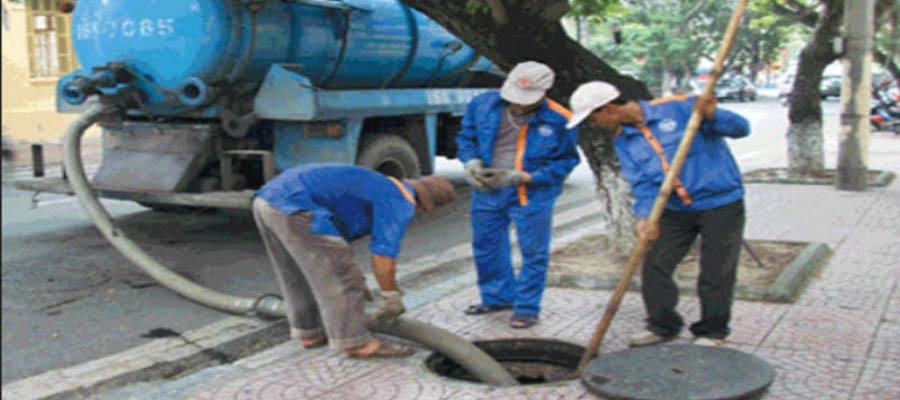 Hút bùn thải Đô Thị Xanh