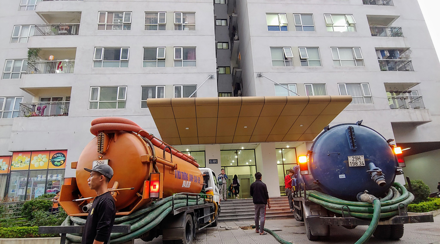 Hút bể phốt nhà chung cư