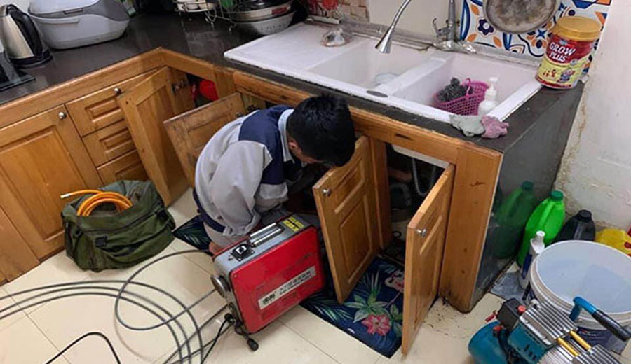 thông bồn rửa chén tại Đồng Nai